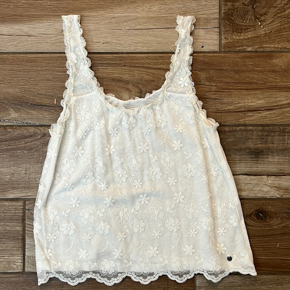 White Abercrombie tank